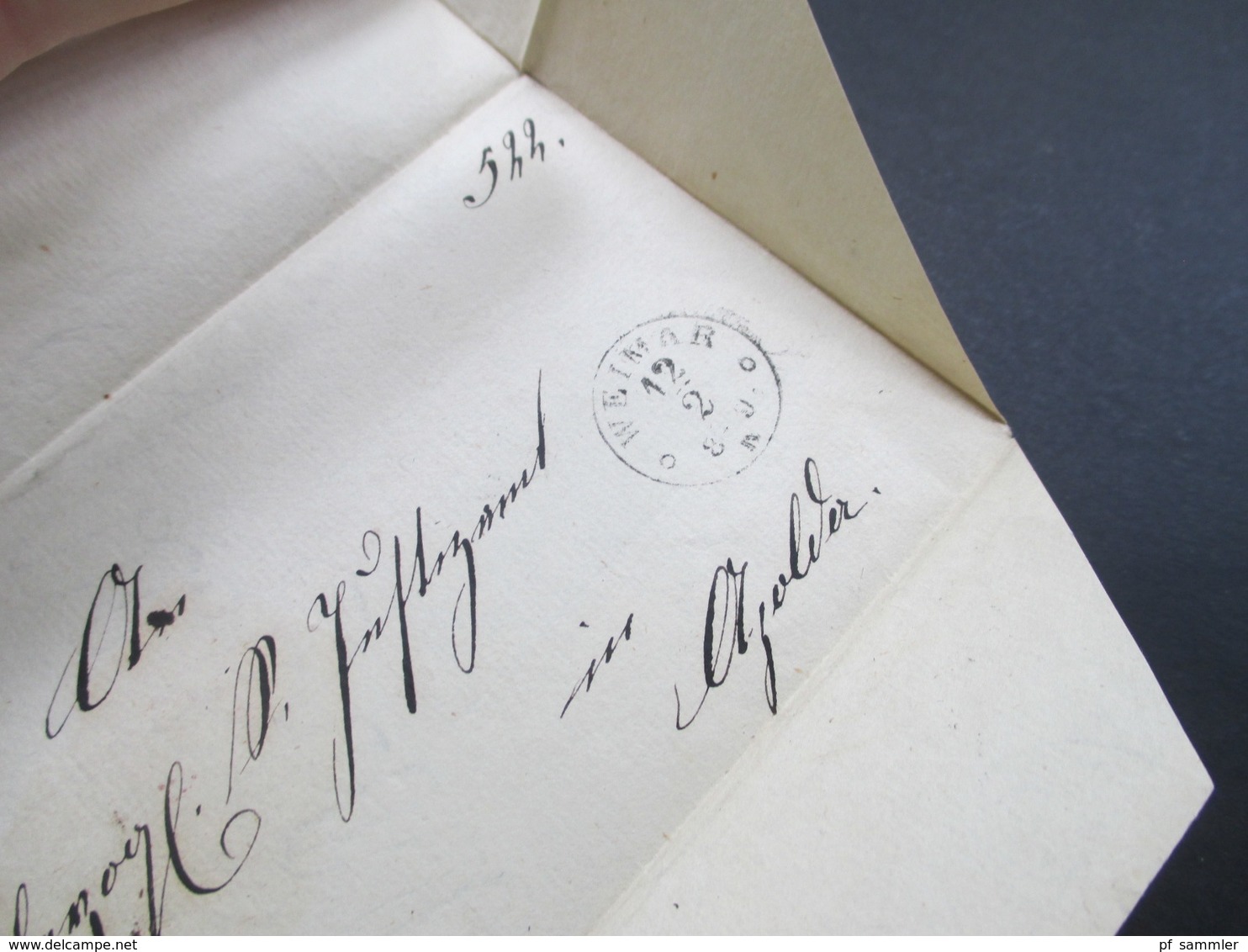 AD 1867 Thurn Und Taxis Nr. 48 EF Mit Nummernstempel 221 Und K1 Apolda. 2x Verwendeter Umschlag! - Lettres & Documents