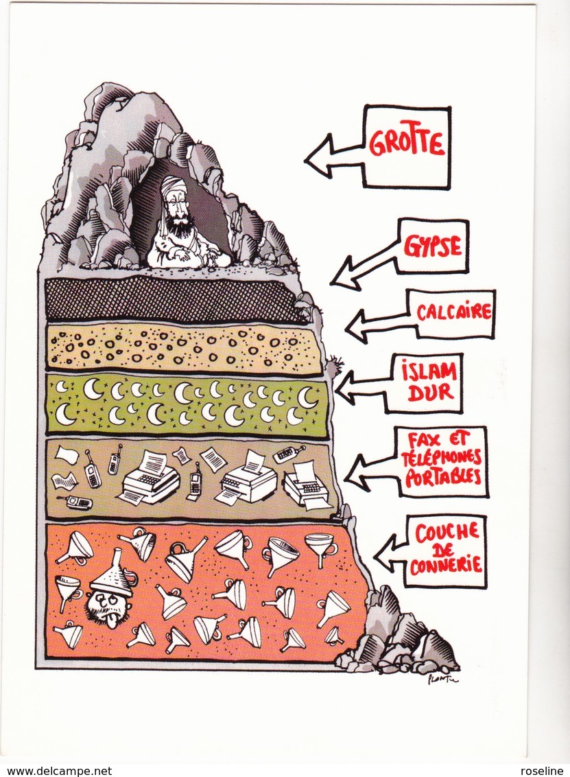 PLANTU Ed Musée Paris N°879  - Couche Connerie Express 2001 Ben Laden  - CPM  10.5x15 TBE 2003  Neuve - Plantu