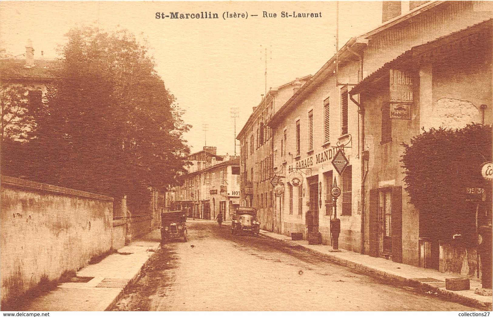 38-SAINT-MARCELIN- RUE SAINT-LAURENT ( VOIR POMPES A ESSENCE ) - Saint-Marcellin