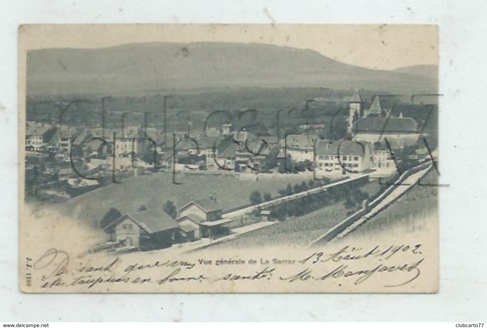 La Sarraz (Suisse, Vaud) : Vue Générale Sur La Gare En 1902 PF. - La Sarraz