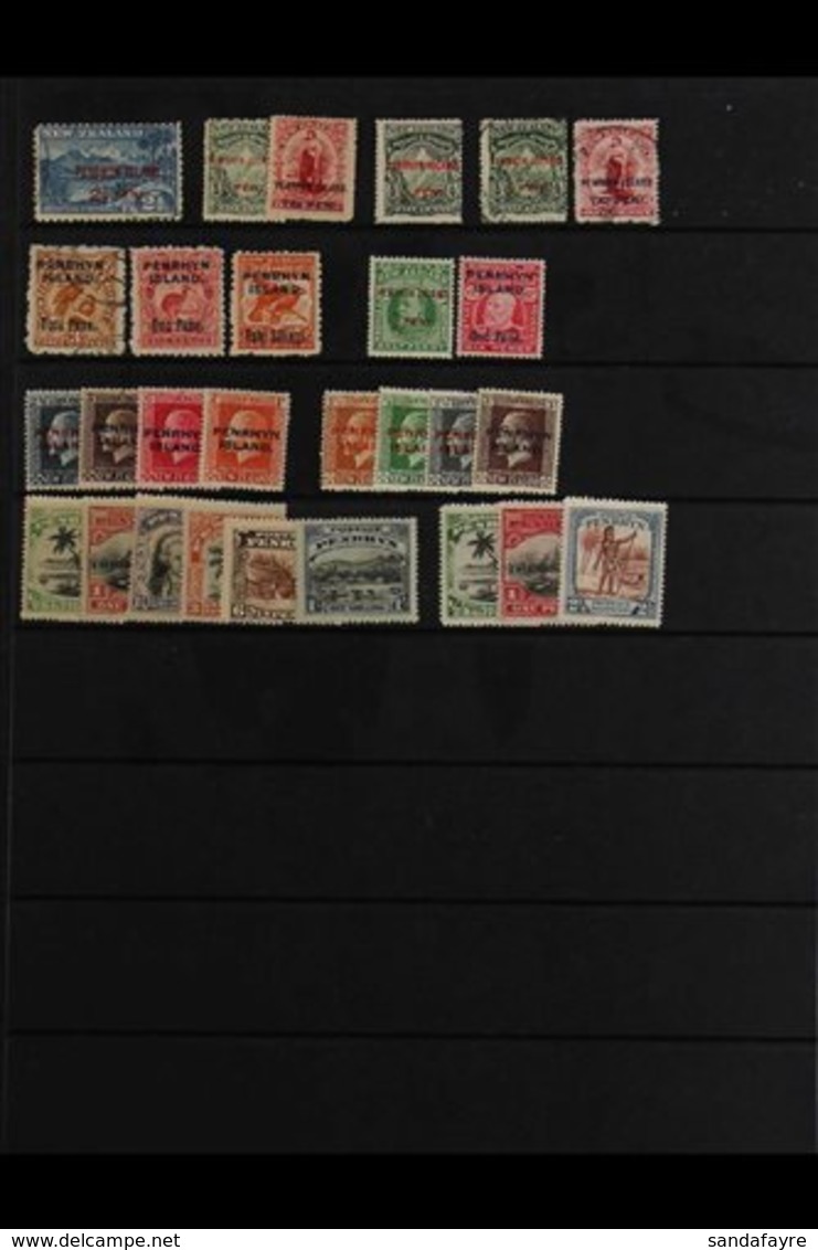 PENRHYN ISLAND 1902-29 COLLECTION Mainly Mint, And Incl. 1902 2½d And Cowan ½d And 1d Fine Used, 1903 3d Fine Used, 6d A - Cook Islands