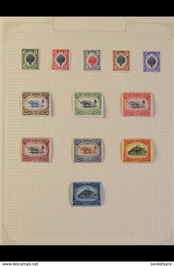 KEDAH 1912 - 1957 Superb Mint Only Collection, Mainly Complete Sets And Including 1912 Council Chamber Set To $1 And $3, - Other & Unclassified