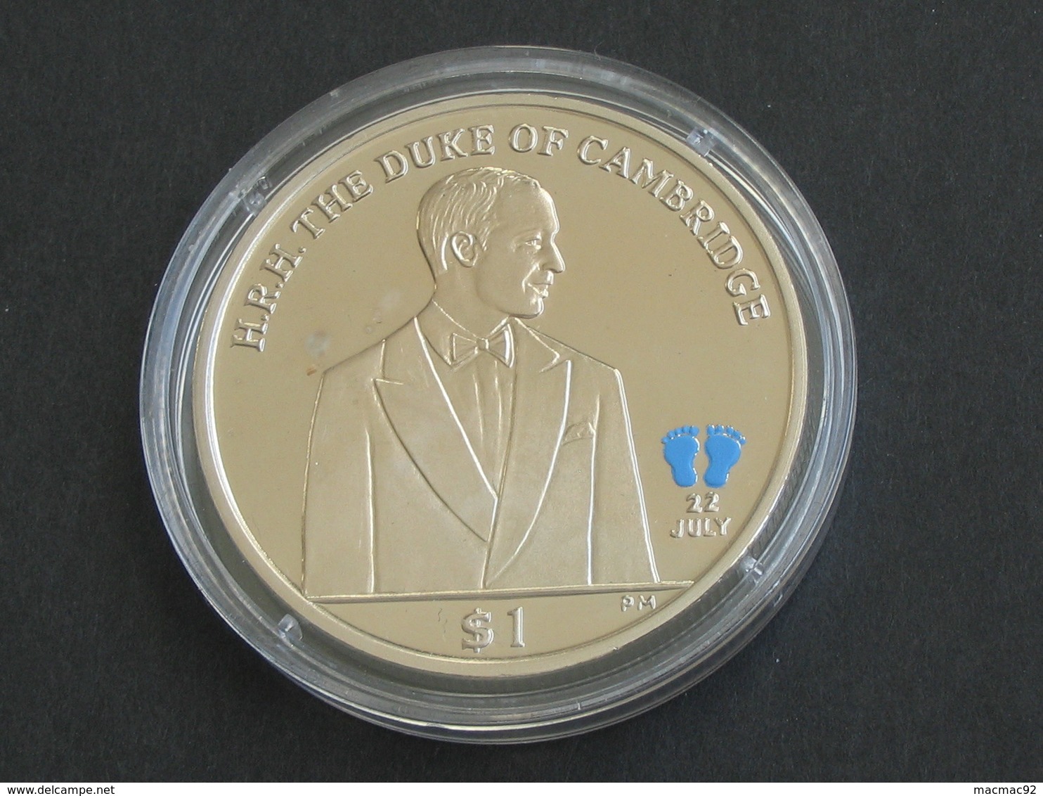 Médaille Anglaise H.R.H . THE DUKE OF CAMBRIDGE -British Virgin Islands Queen Elizabeth II   **** EN ACHAT IMMÉDIAT **** - Adel