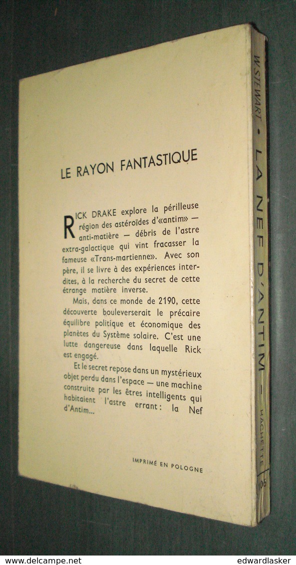 Coll. LE RAYON FANTASTIQUE N°105 : La Nef D'Antim //Will Stewart - EO 1962 - Couv. Forest - Le Rayon Fantastique