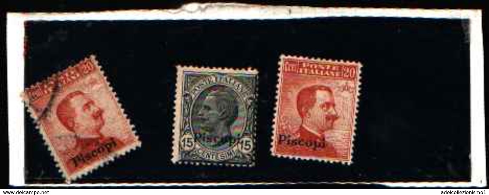 5648BIS )  EGEO-PISCOPI- Serie Ordinaria - 1917-SERIE1USATO+2. MNH** - Egeo (Piscopi)