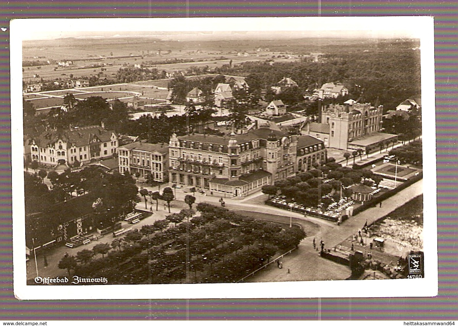 AK 14760 Ostseebad Zinnowitz 27.7.42 ZINNOWITZ Auf USEDOM Fliegeraufnahme Negativ Nr. 44122 Freigegeben RLM. - Zinnowitz