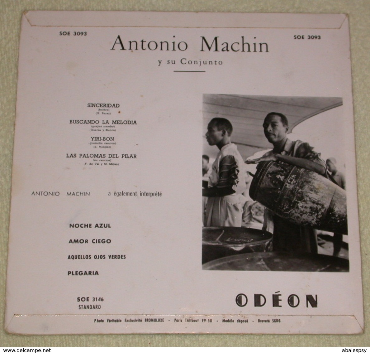 Antonio Machin 45t EP Sincerida (odeon SOE 3093 France) VG VG++ - Sonstige - Spanische Musik