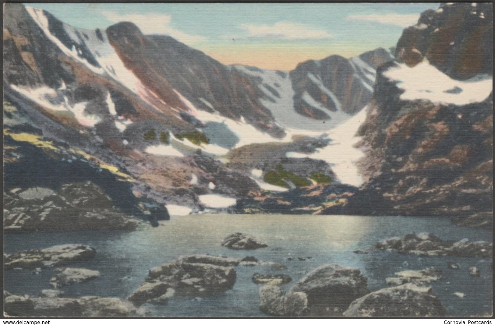 Loch Vale, Rocky Mountain National Park, Colorado, 1945 - Union Pacific Postcard - Rocky Mountains