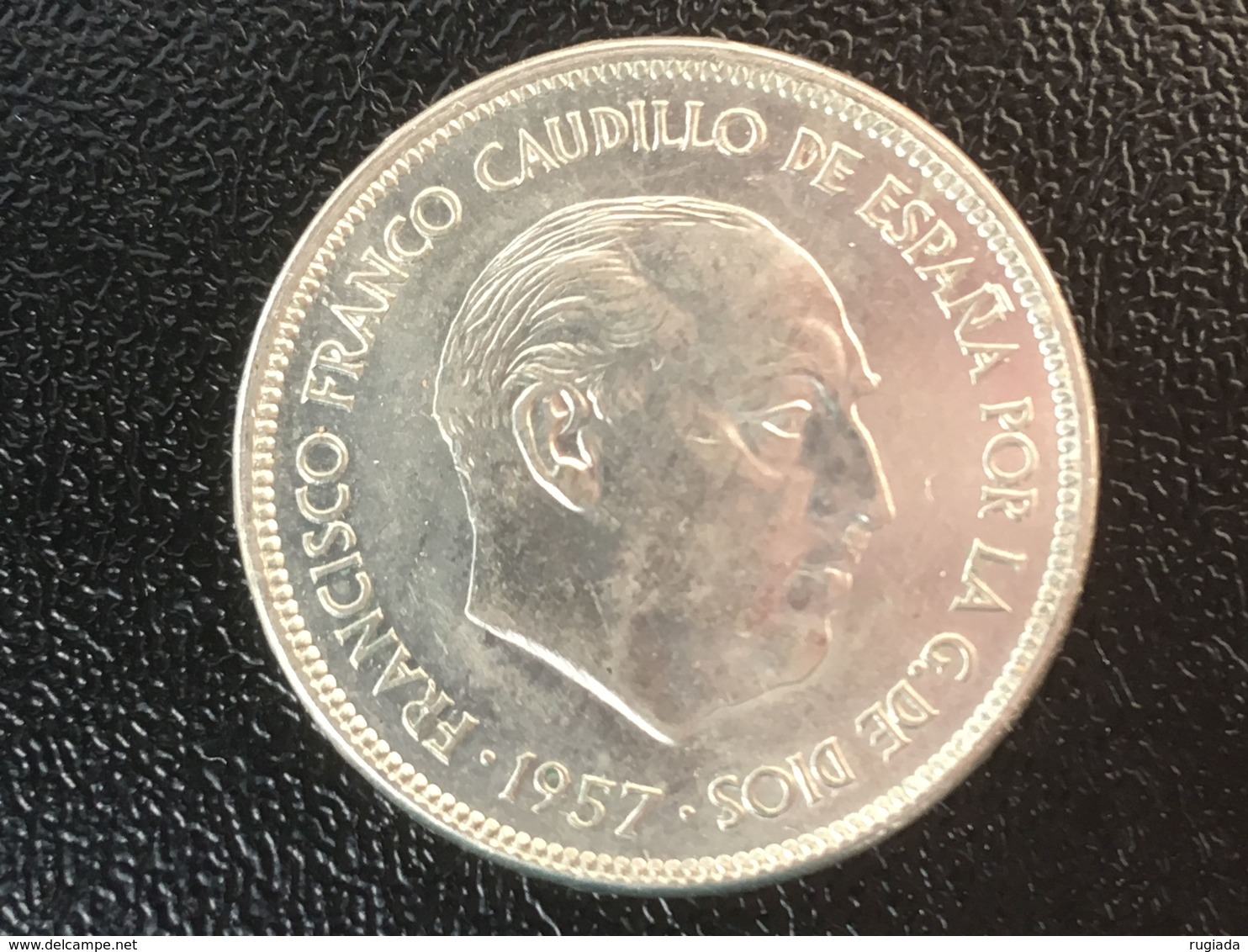 1957 (75) Spain Espana 25 Pesetas Coin - Ex Fine - 25 Pesetas