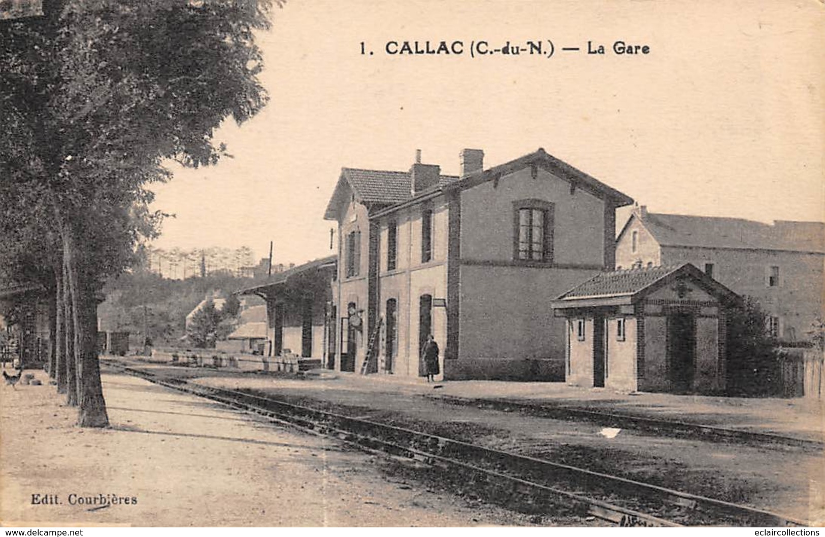 Callac       22        La Gare         (voir Scan) - Callac