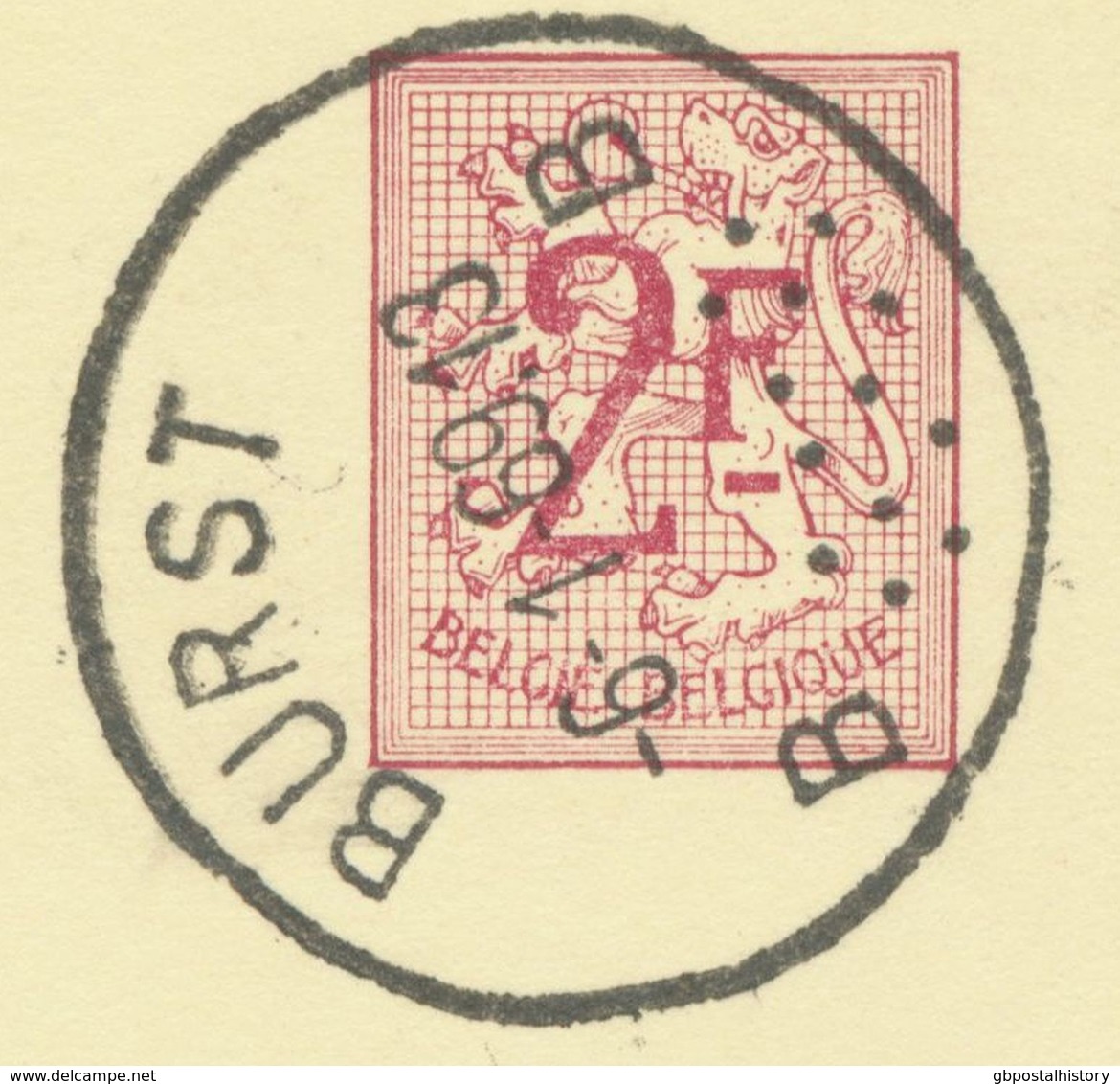 BELGIUM BURST B (Erpe-Mere) 1969 Postal Stationery 2F PUBLIBEL 2291 N. VARIETY  „T“ Of „ALUTIL“ + White Dot At „snijden“ - Errors & Oddities