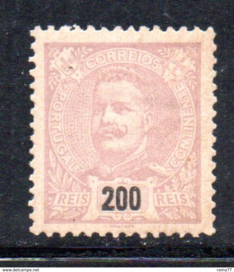 APR1675 - PORTOGALLO 1895 , Carlo I Unificato N. 143 * Linguellato  (2380A) - Unused Stamps