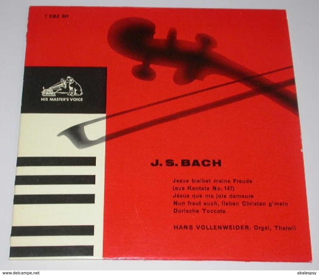 Bach J. S. Hans Vollenweider 7 Ebz 501 Swiss) Ex Nm - Klassik