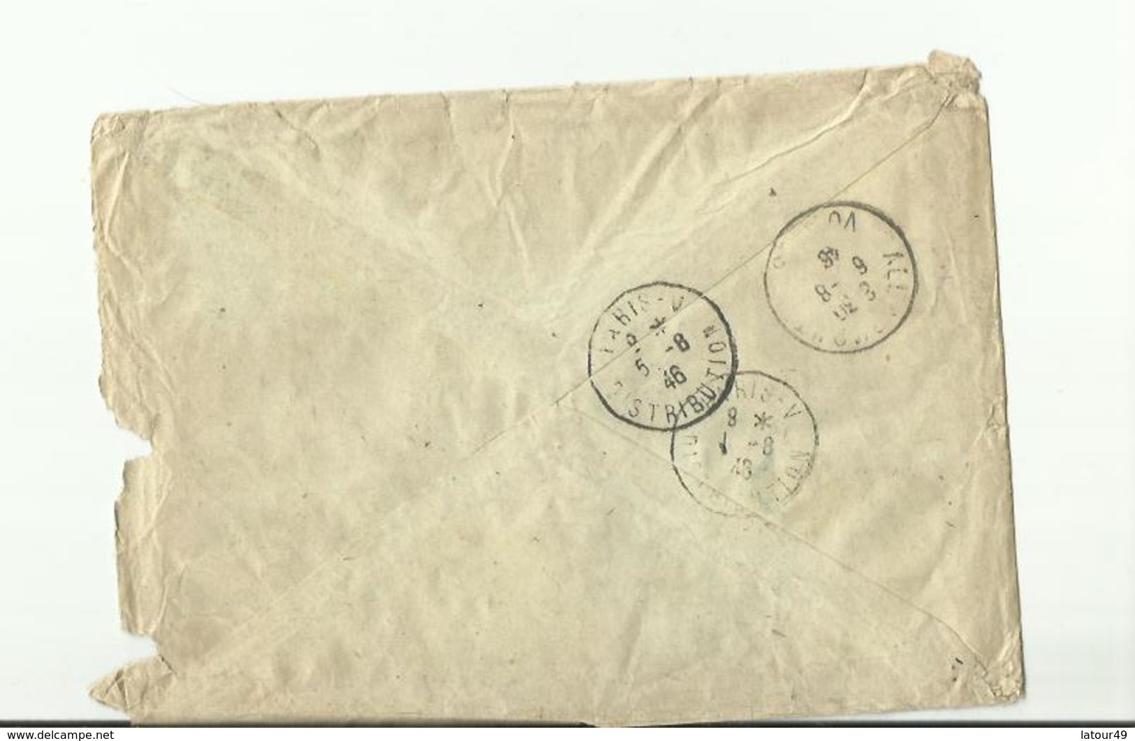 Enveloppe Timbres   1946  Praha 1 ..... 735  Envoyer En France Paris - Enveloppes