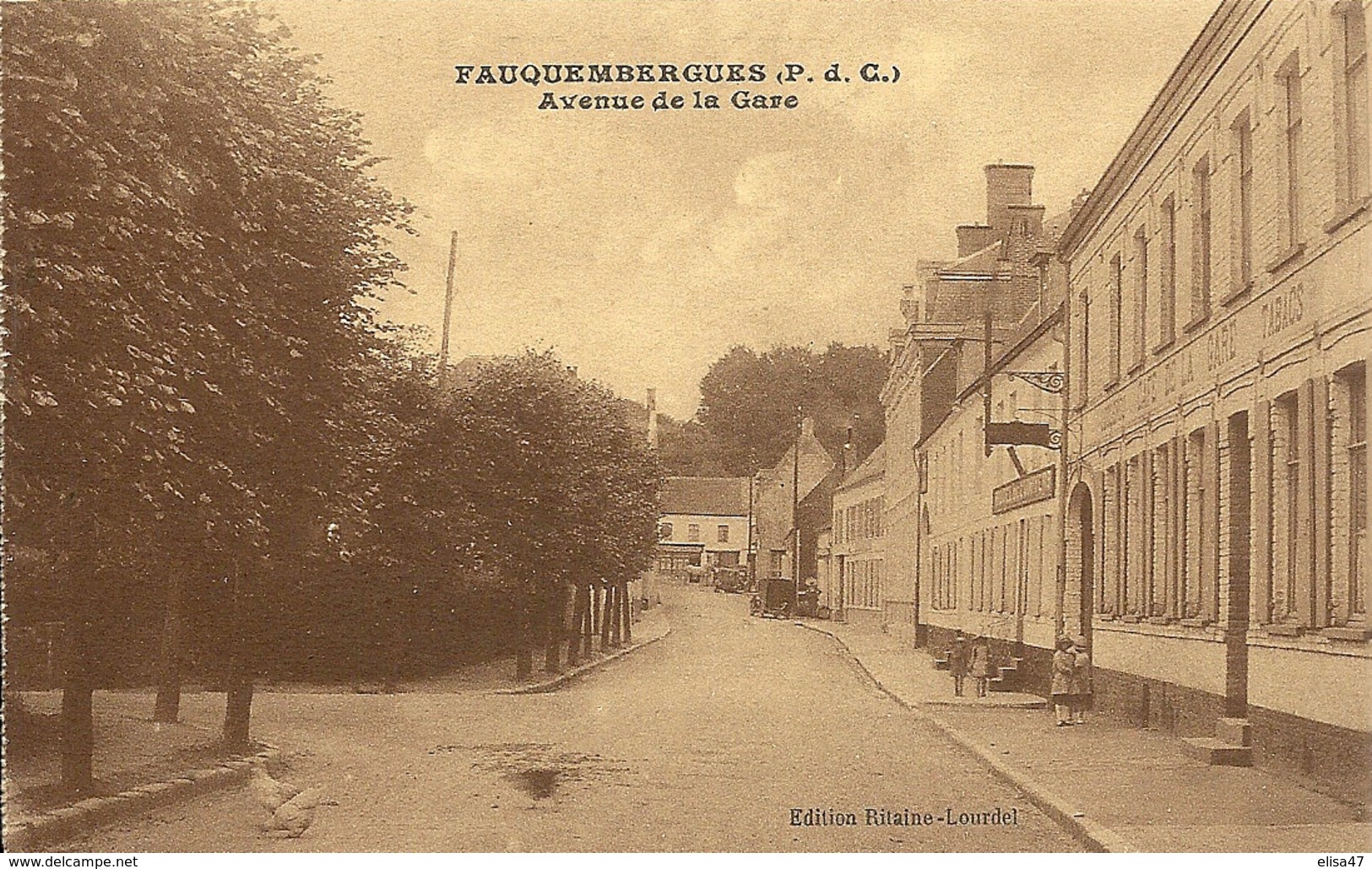 62  FAUQUEMBERGUES   AVENUE  DE  LA  GARE - Fauquembergues