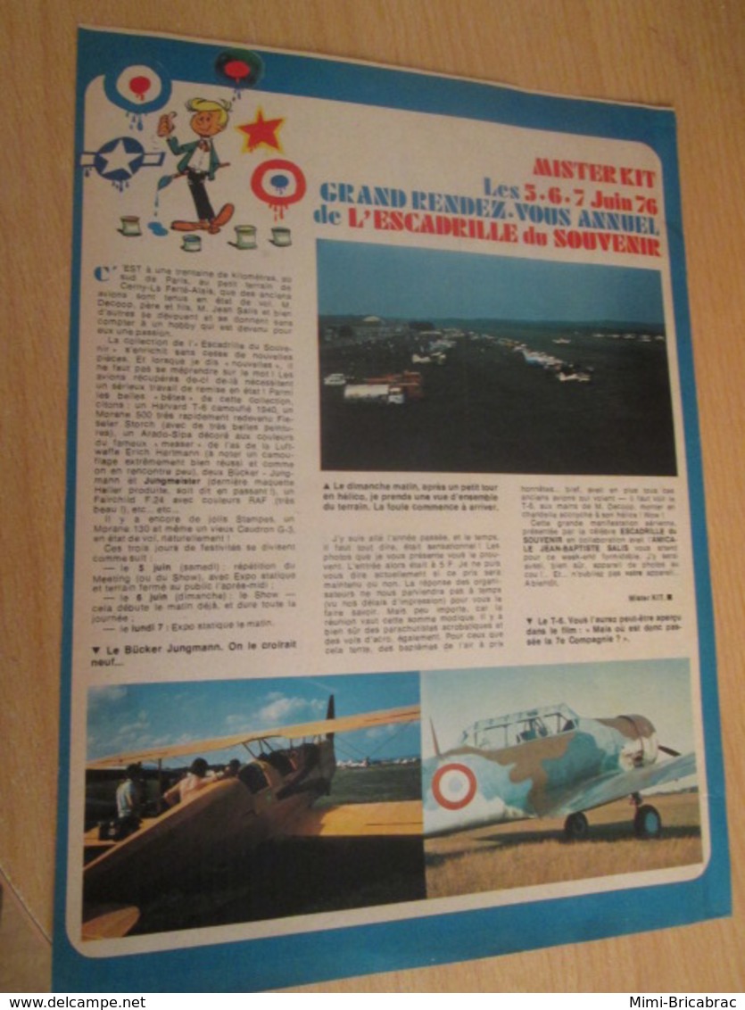 SPI2019 Issu De SPIROU 1975/76 / MISTER KIT Présente : PAGE A4 / ESCADRILLE DU SOUVENIR 1976 - Frankreich