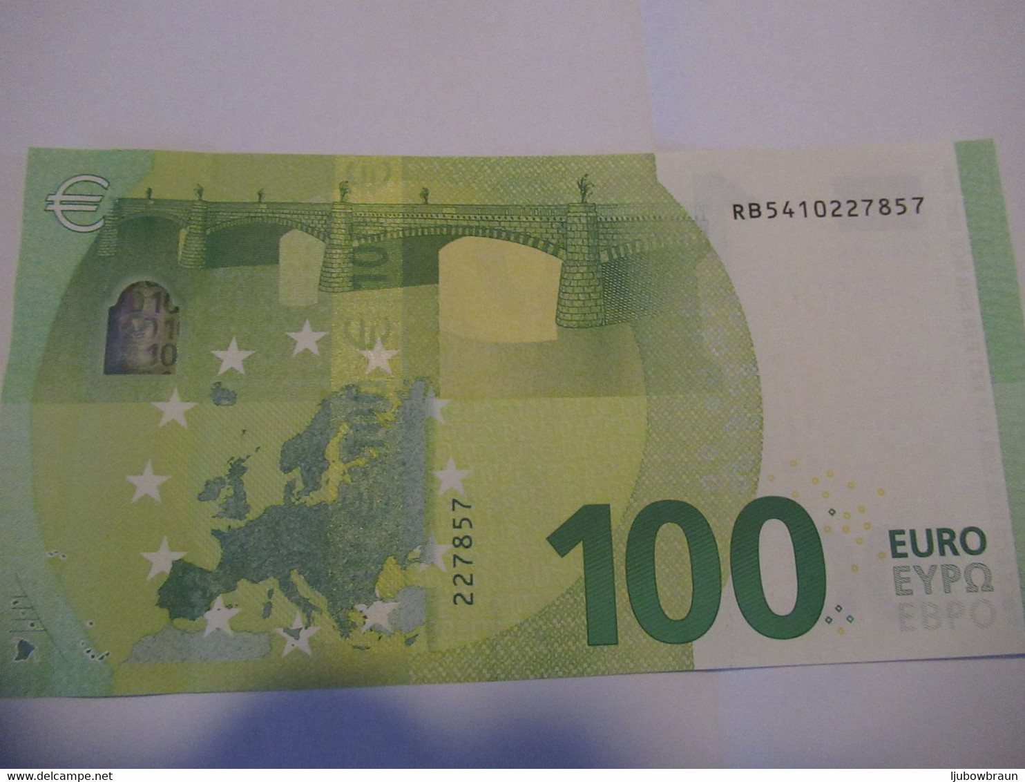 100 Euro-Schein RB(R004, R007, R008, R011)) Draghi Unc. Preiß Für 1x - 100 Euro