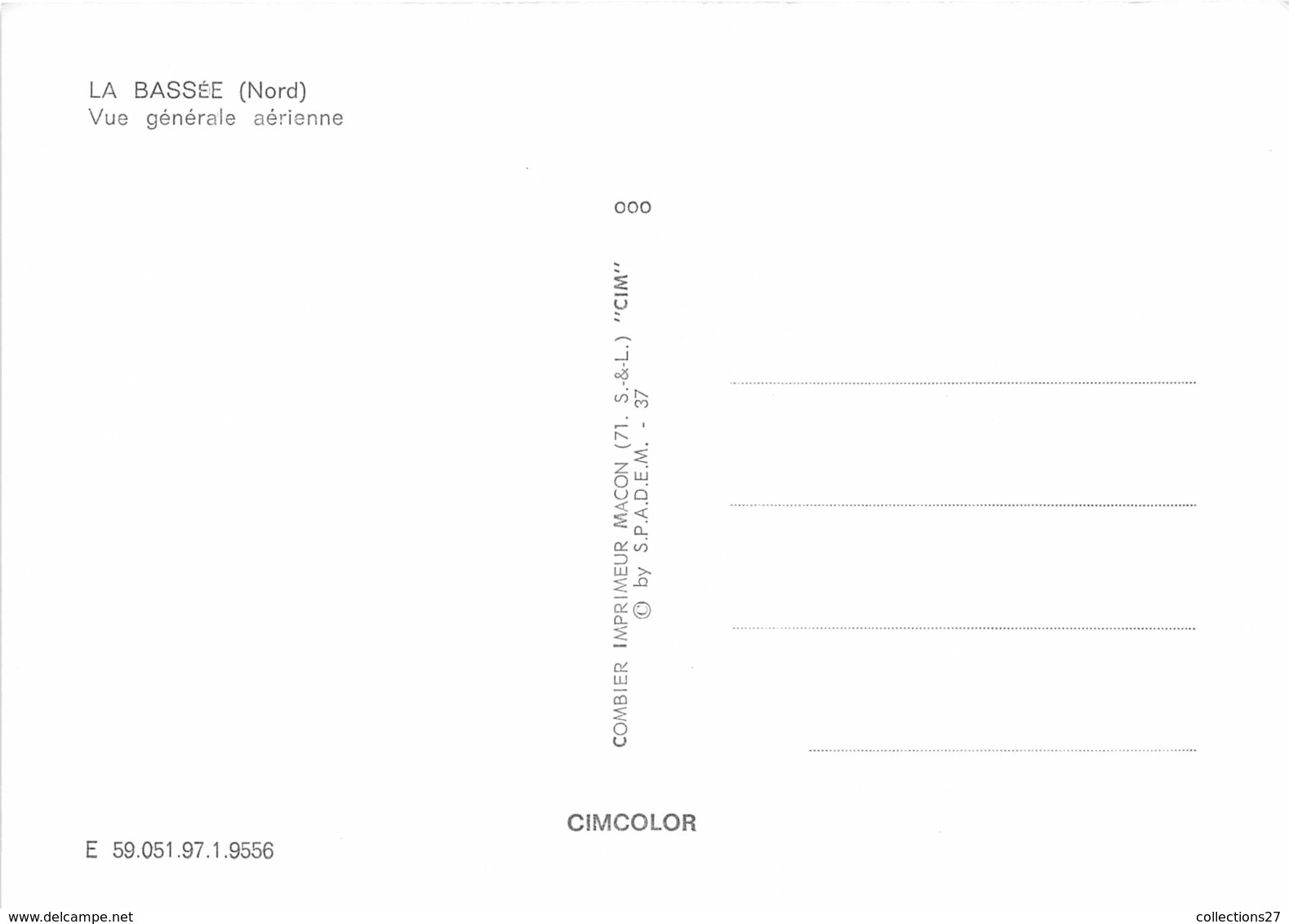 59-LA-BASSEE-  VUE GENERALE AERIENNE - Autres & Non Classés