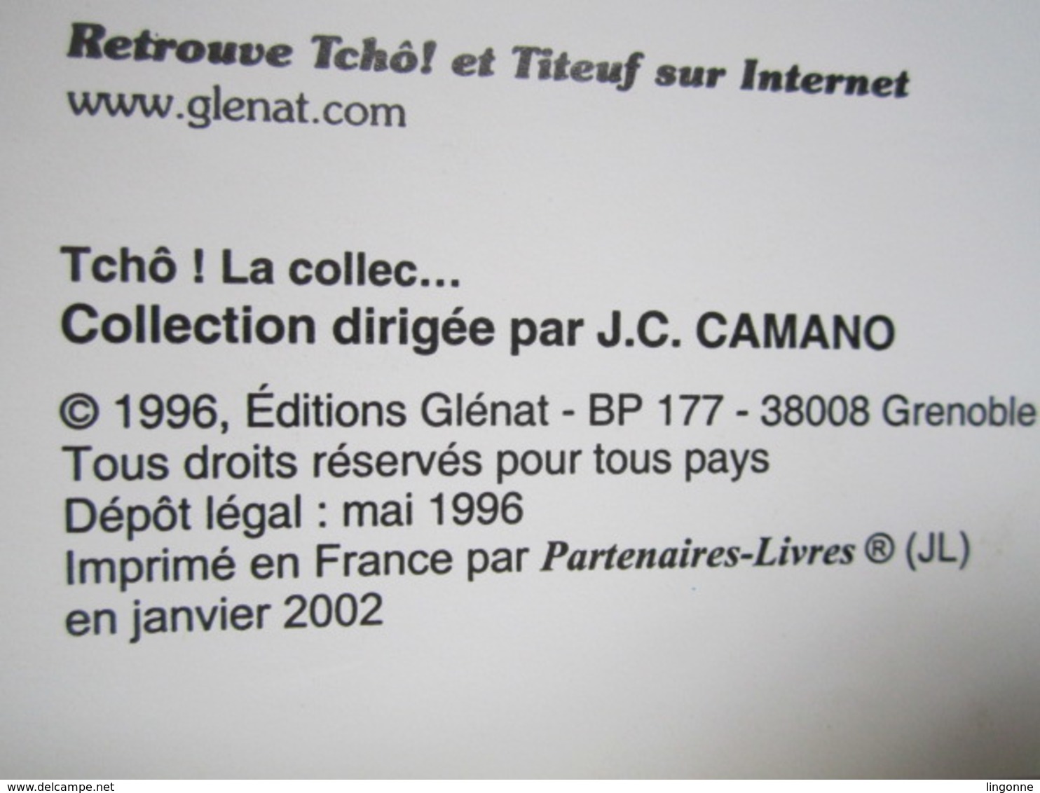 1996 Titeuf N°5. Et Le Derrière Des Choses Zep (Abîmé) - Titeuf