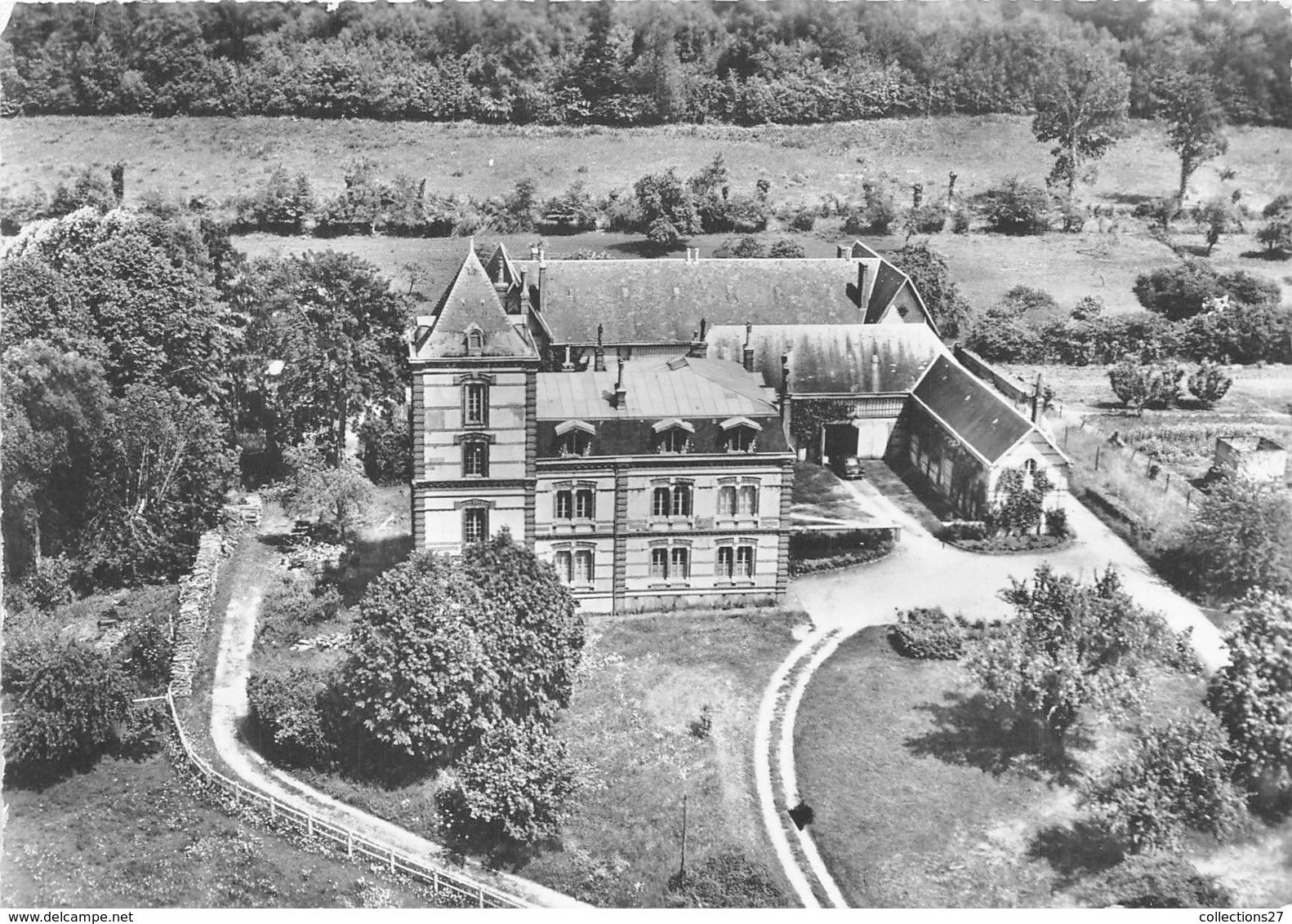 61-LE-MERLERAULT- CHÂTEAU DE LA SOULARDERIE VUE DU CIEL - Le Merlerault