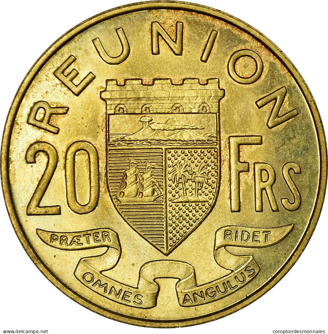 Monnaie, Réunion, 20 Francs, 1955, ESSAI, FDC, Aluminum-Bronze, KM:E7 - Reunión