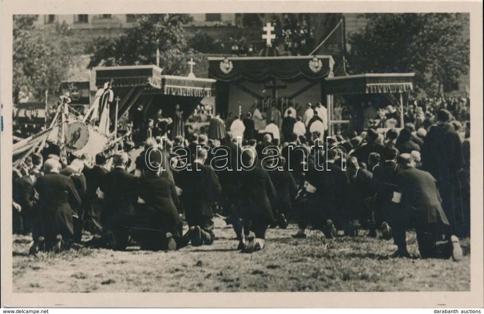 ** T1 1930 Budapest I. Vérmező; A Pápai Legátus Tábori Miséje A Szent Imre ünnepségek Alkalmából - Ohne Zuordnung