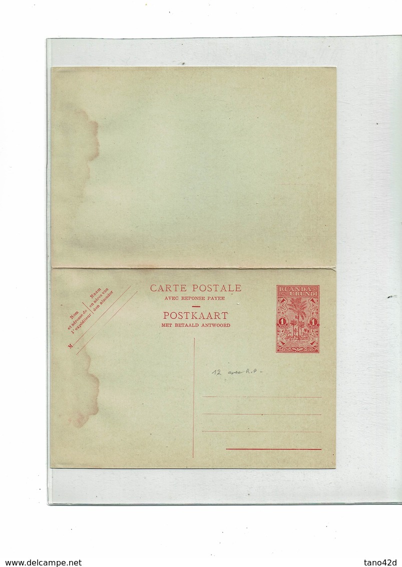 FAL15 - RUANDA URUNDI CARTES POSTALES SERIES DE 1932 / 1948 / 1951 (COTE TOTALE EUR 96 LA CARTE TACHEE NON COMPTEE) - Postwaardestukken