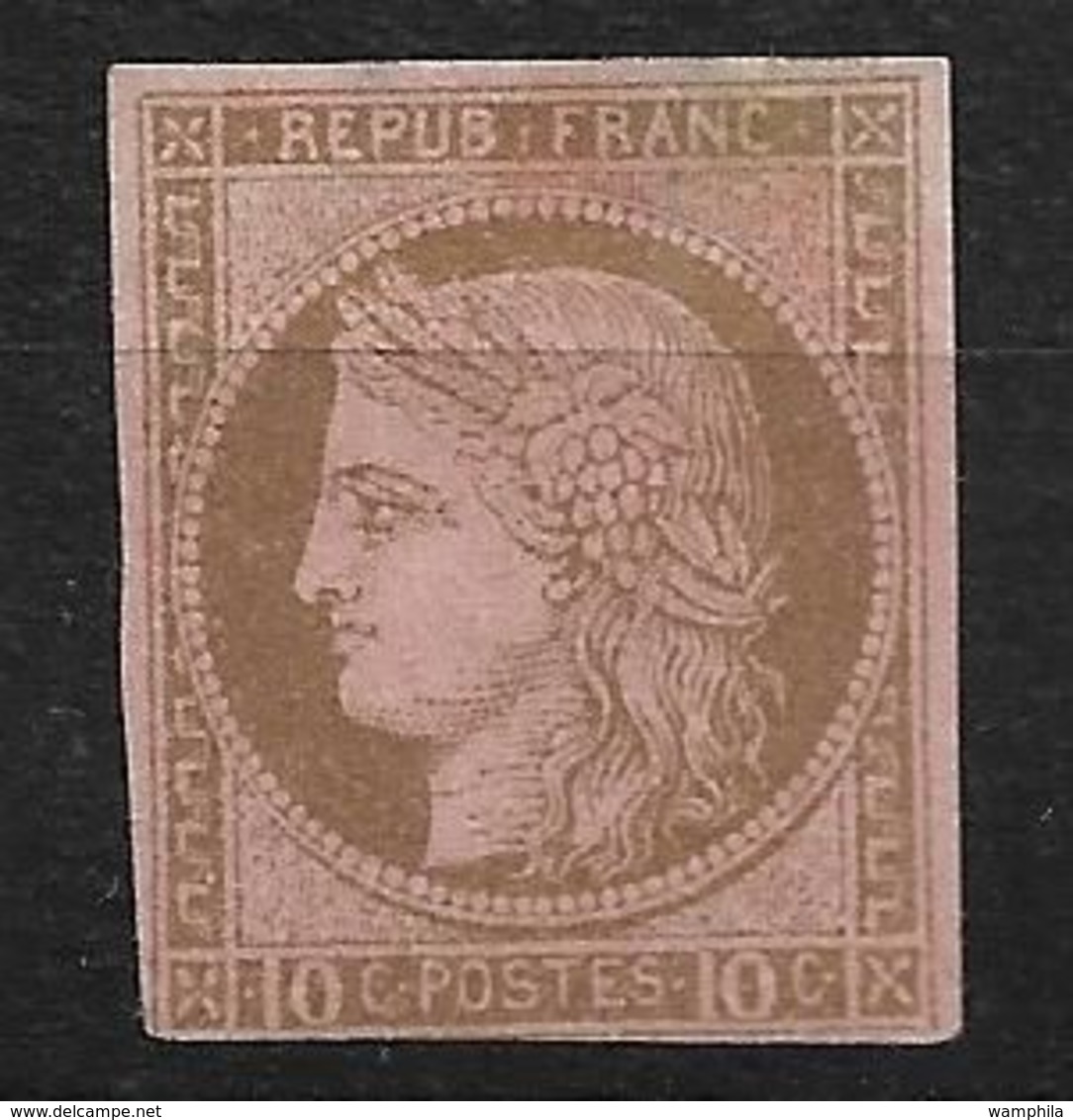 1872 Colonies N° 18* Neuf , Petit Aminci Cote 280€ - Ceres