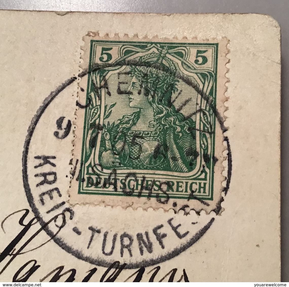 „CHEMNITZ III SACHS. KREIS TURNFEST 1905“ Sonderstempel Auf Ak (Deutsches Reich Sport  Turnen Gymnastique - Lettres & Documents