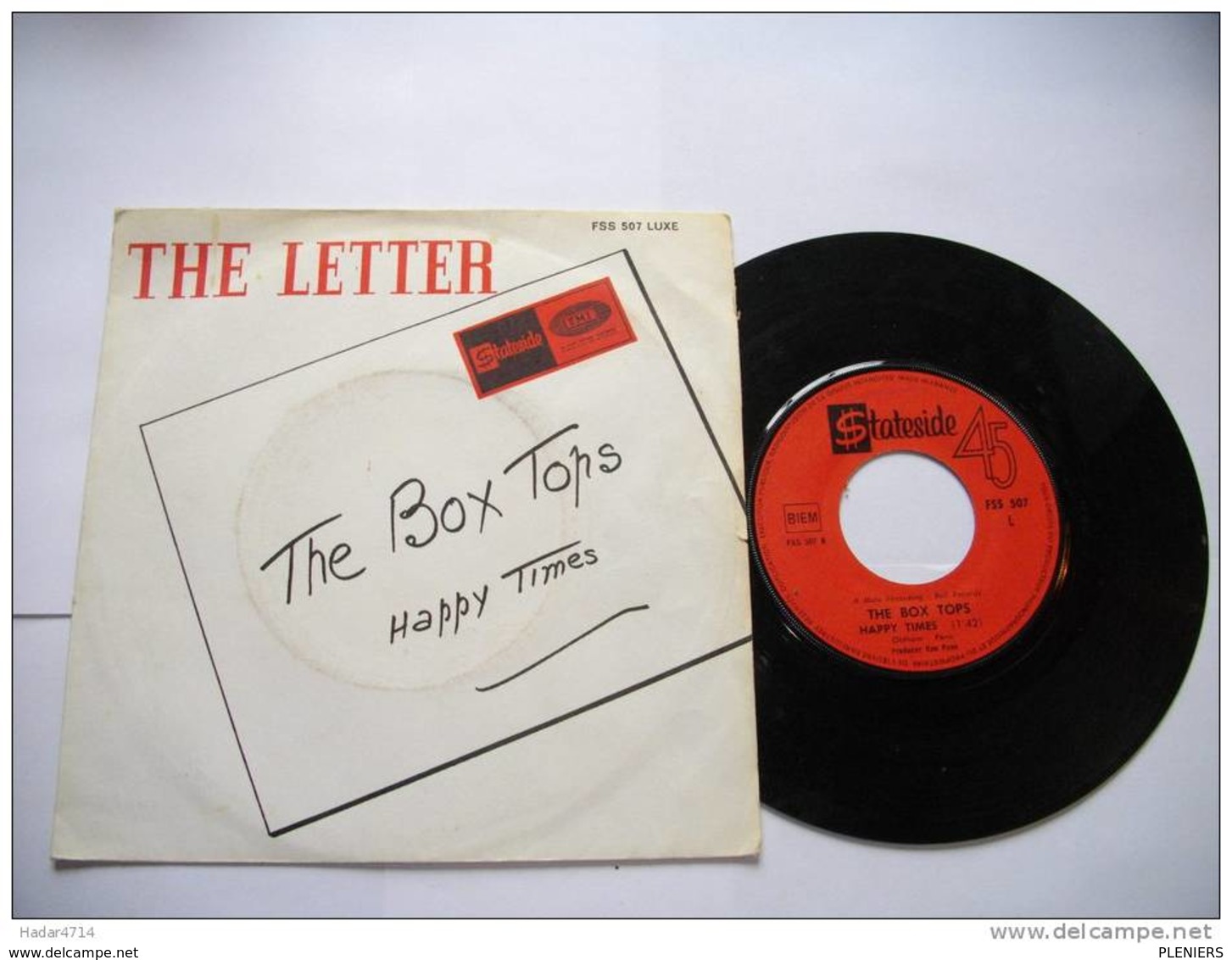 THE LETTER / THE BOX TOPS / HAPPY TIMES / STATESIDE FSS 507 LUXE / 45 TOURS - Música Del Mundo