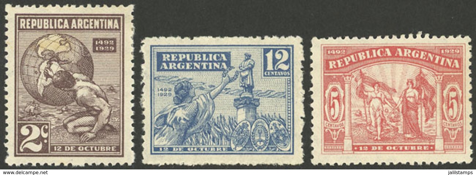 ARGENTINA: GJ.683+683A, 12c. Revolution Of 6 September 1930, In Blue And Slate Blue, Used, VF - Autres & Non Classés