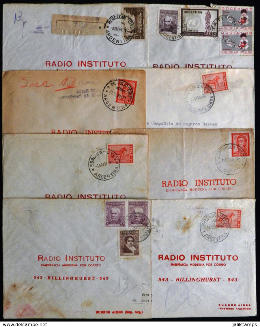 ARGENTINA: 8 Covers Mailed Between 1959/1969 From Various Towns In The Province Of CORRIENTES To Buenos Aires, Varied Ra - Covers & Documents