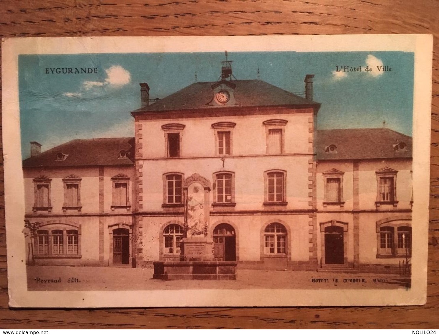 CPA, EYGURANDE, L'Hôtel De Ville, Corrèze,19, écrite En 1936 - Eygurande