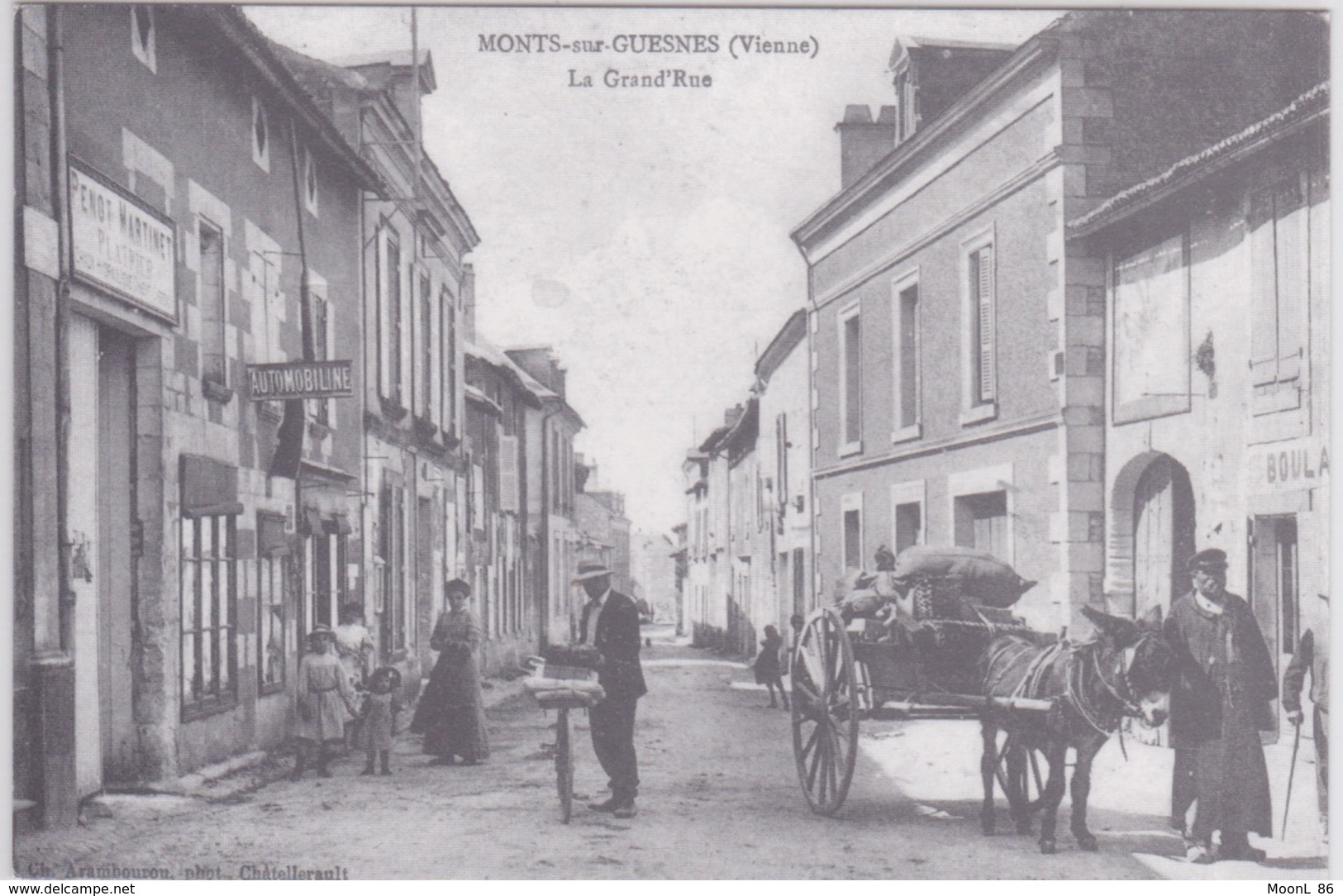 86 - MONTS SUR GUESNES - VIENNE - GRANDE RUE - Monts Sur Guesnes