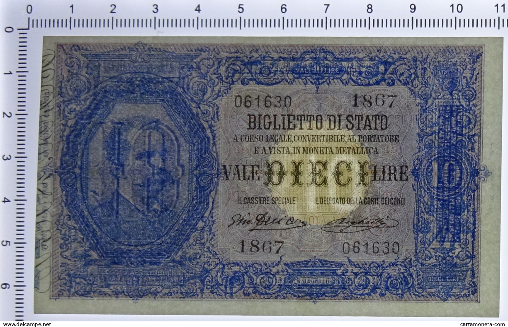 10 LIRE BIGLIETTO DI STATO EFFIGE UMBERTO I 10/04/1915 SUP+ - Andere