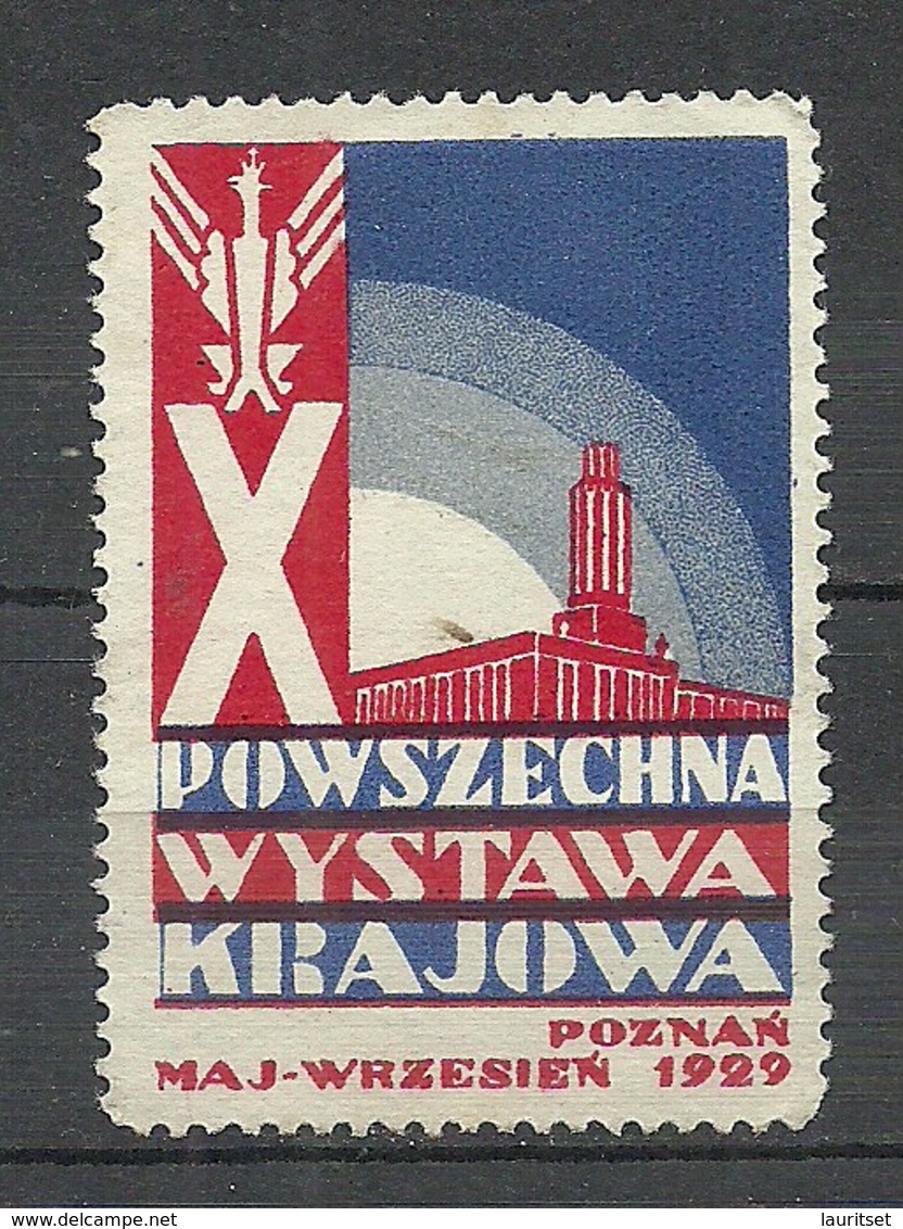 Reklamemarke 1929 Exposition Generale Polonaise In Poznan In Polnische Sprache (*) - Vignetten