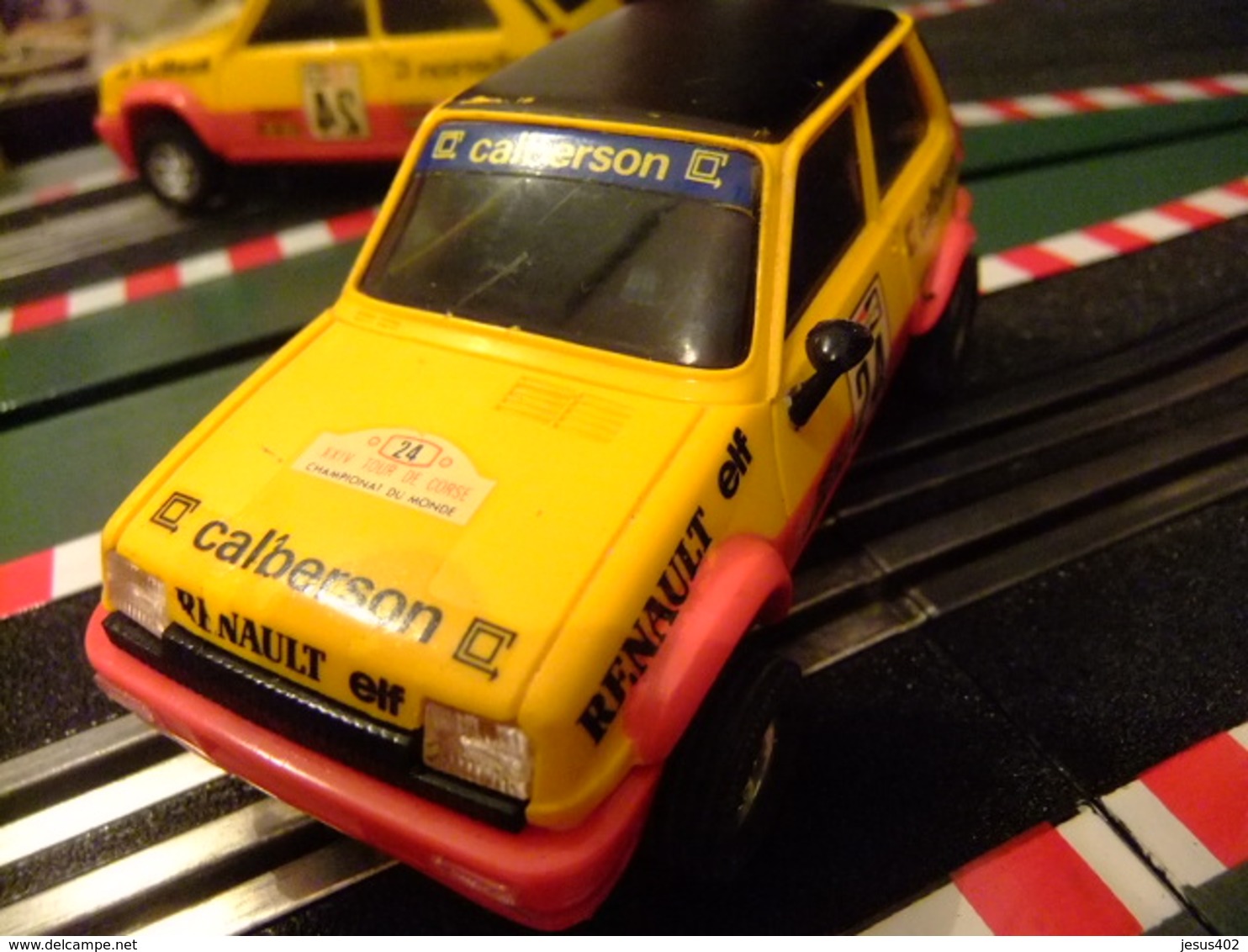 SCALEXTRIC Exin RENAULT R 5 CALBERSON N 24 Ref.4058 Made In Spain - Autorennbahnen