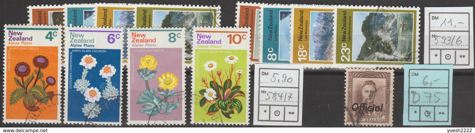 Nouvelle-Zélande, Petit Lot De Timbres Oblitérés. Belle Qualité. Cote Michel +/- 250 € - Collections, Lots & Series