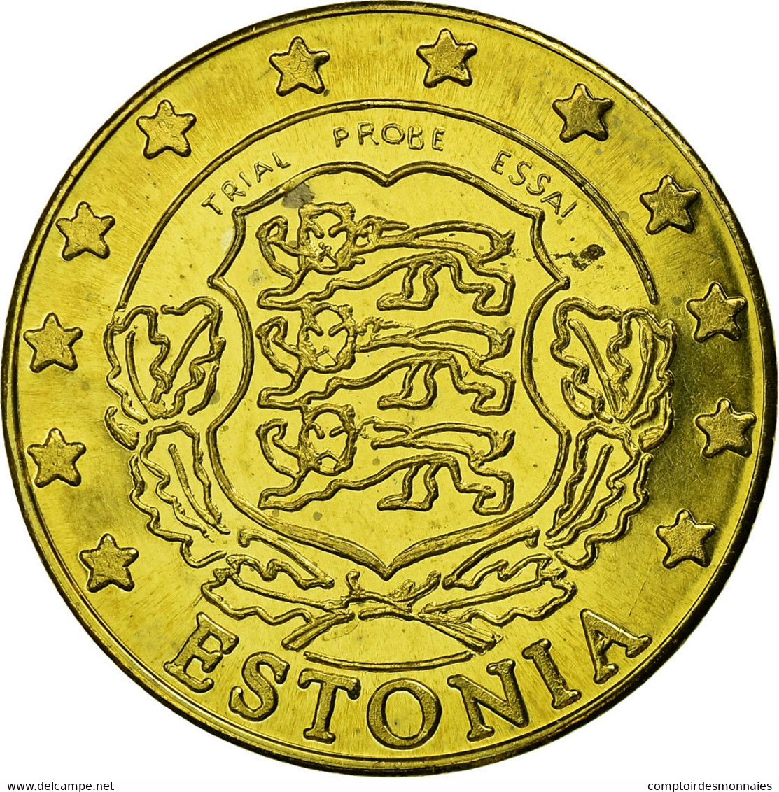 Estonia, Fantasy Euro Patterns, 50 Euro Cent, 2004, SPL, Laiton - Estonia