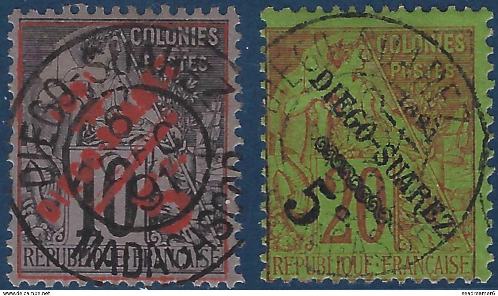 France Colonies Diego Suarez N°11 Et 12 Oblitérés Superbes !! - Used Stamps