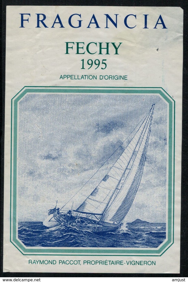 Etiquette De Vin // Féchy 1995, Fragancia - Sailboats & Sailing Vessels