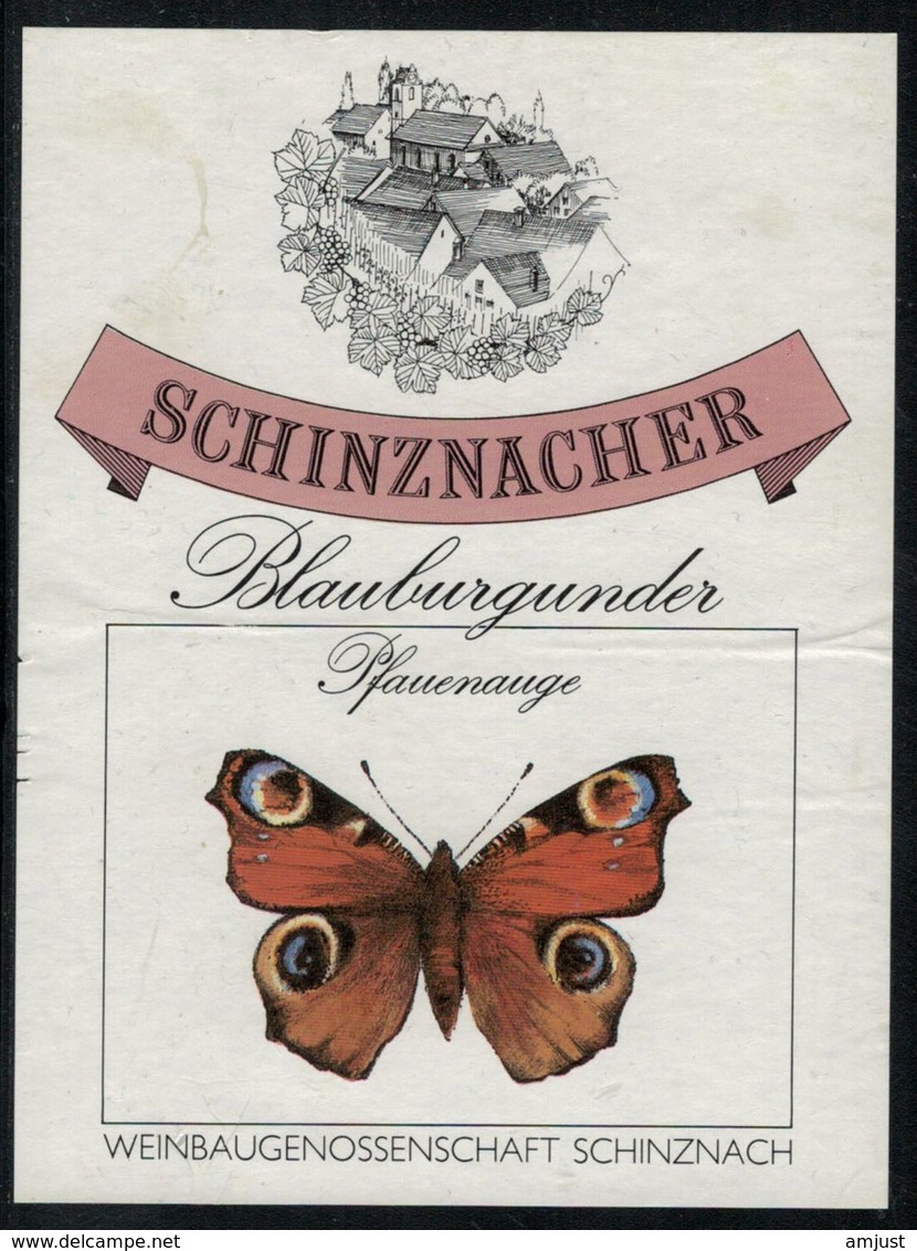 Etiquette De Vin // Schinznacher, Papillon - Butterflies