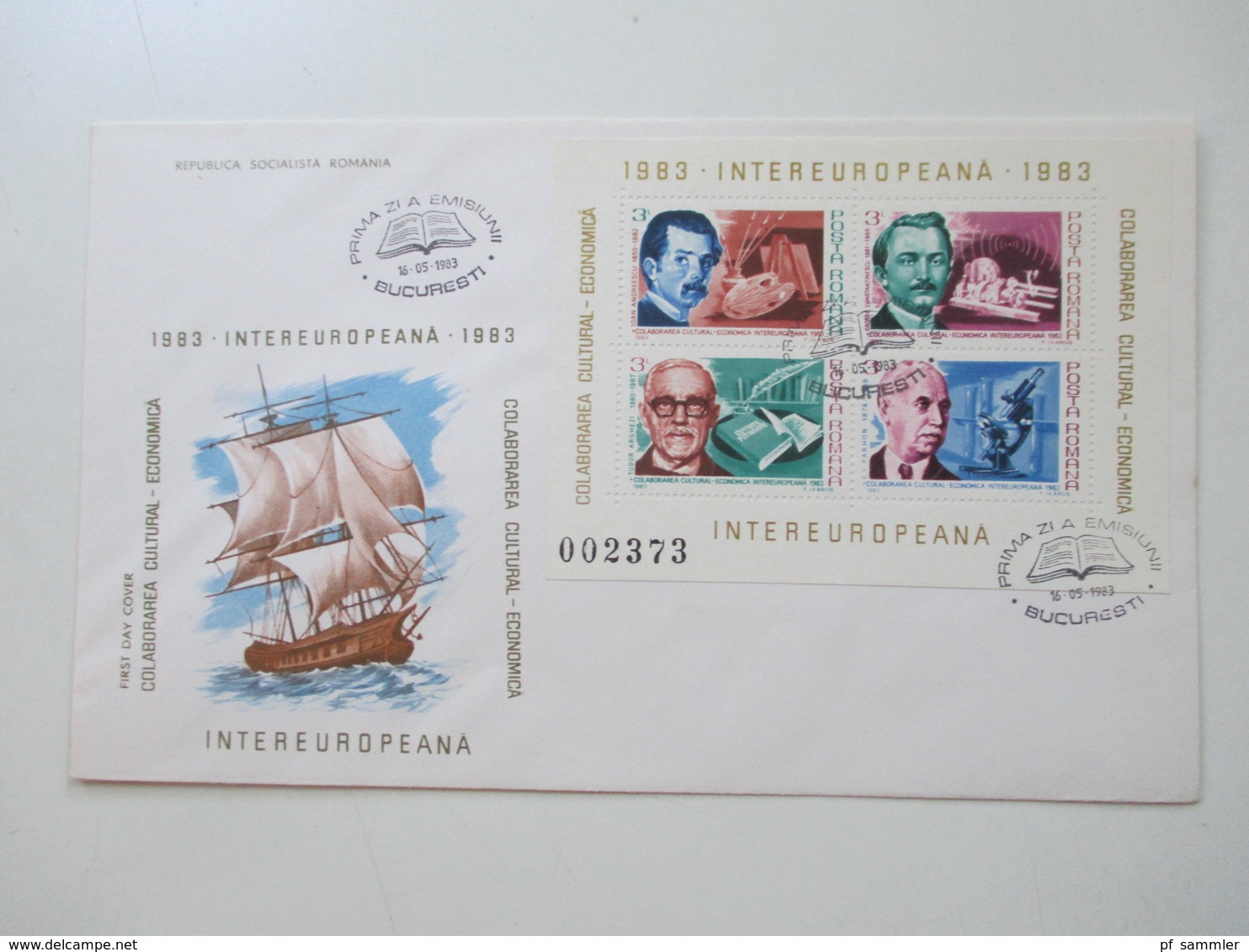 Rumänien 1976 - 85 FDC mit den Intereuropa Blocks insgesamt 20 Belege + 4 weitere FDC z.B. Block 271