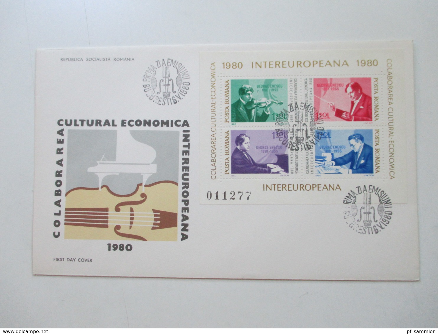 Rumänien 1976 - 85 FDC mit den Intereuropa Blocks insgesamt 20 Belege + 4 weitere FDC z.B. Block 271