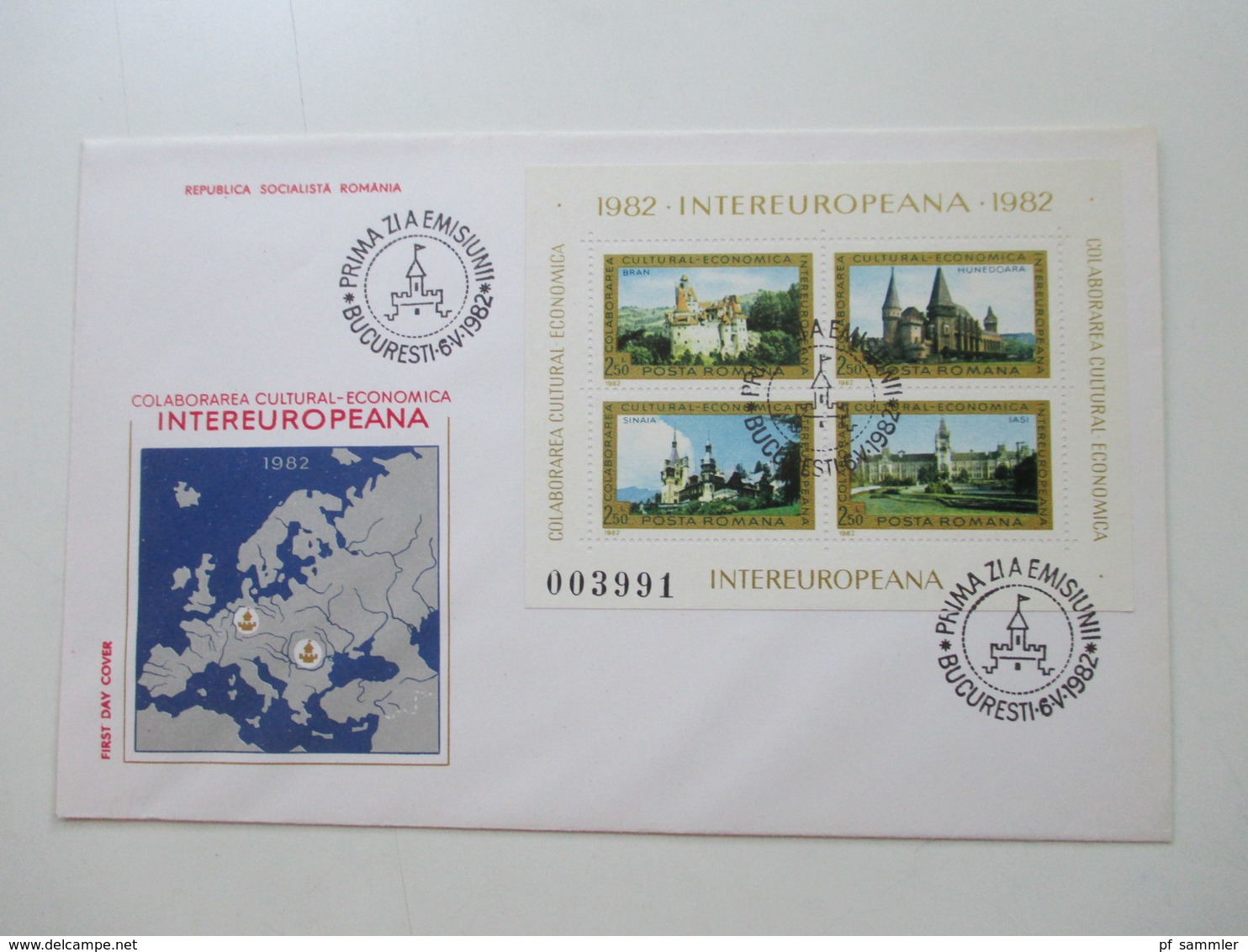 Rumänien 1976 - 85 FDC mit den Intereuropa Blocks insgesamt 20 Belege + 4 weitere FDC z.B. Block 271