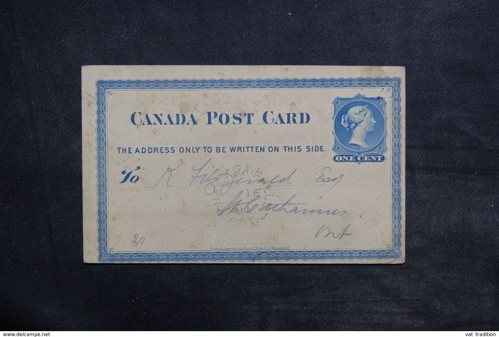 CANADA - Entier Postal De Niagara Fall  Pour Saint Catharines En 1881 - L 36146 - 1860-1899 Reign Of Victoria
