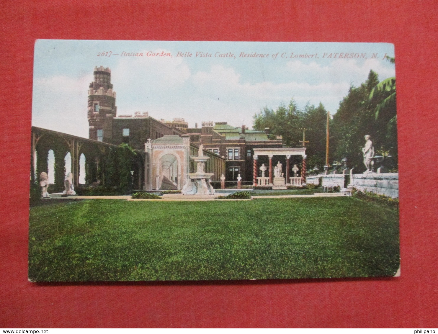 Italian Garden  Bella Vista Castle  Residence C. Lambert    Paterson    New Jersey >      Ref 3506 - Paterson