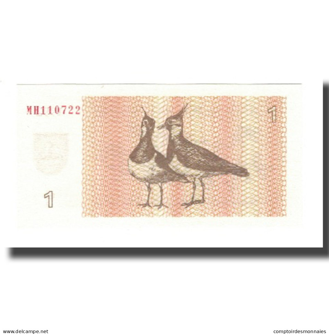 Billet, Lithuania, 1 (Talonas), 1992, KM:39, NEUF - Lituania