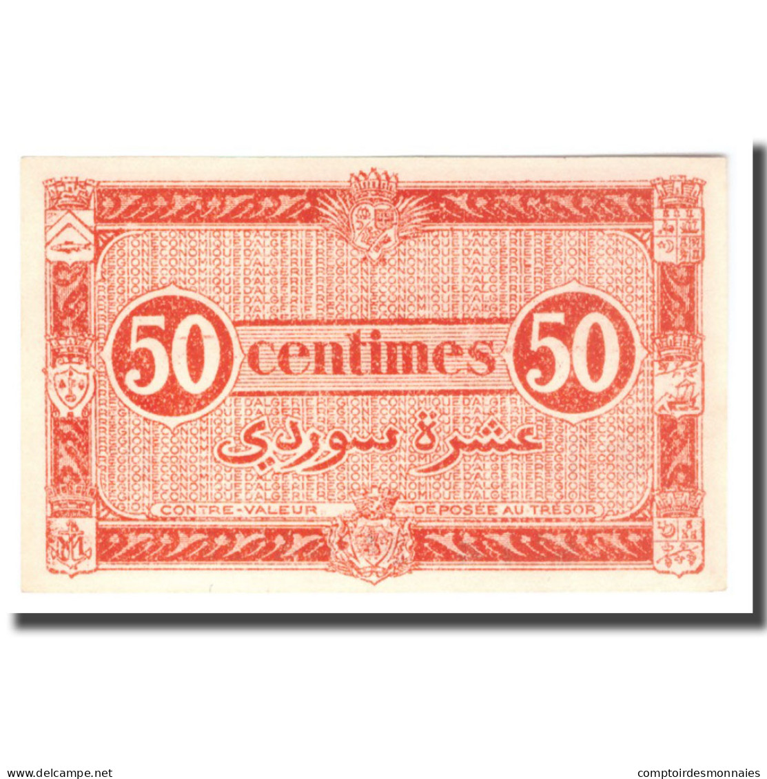 Billet, Algeria, 50 Centimes, 1944, 1944-01-31, KM:100, SPL - Algeria