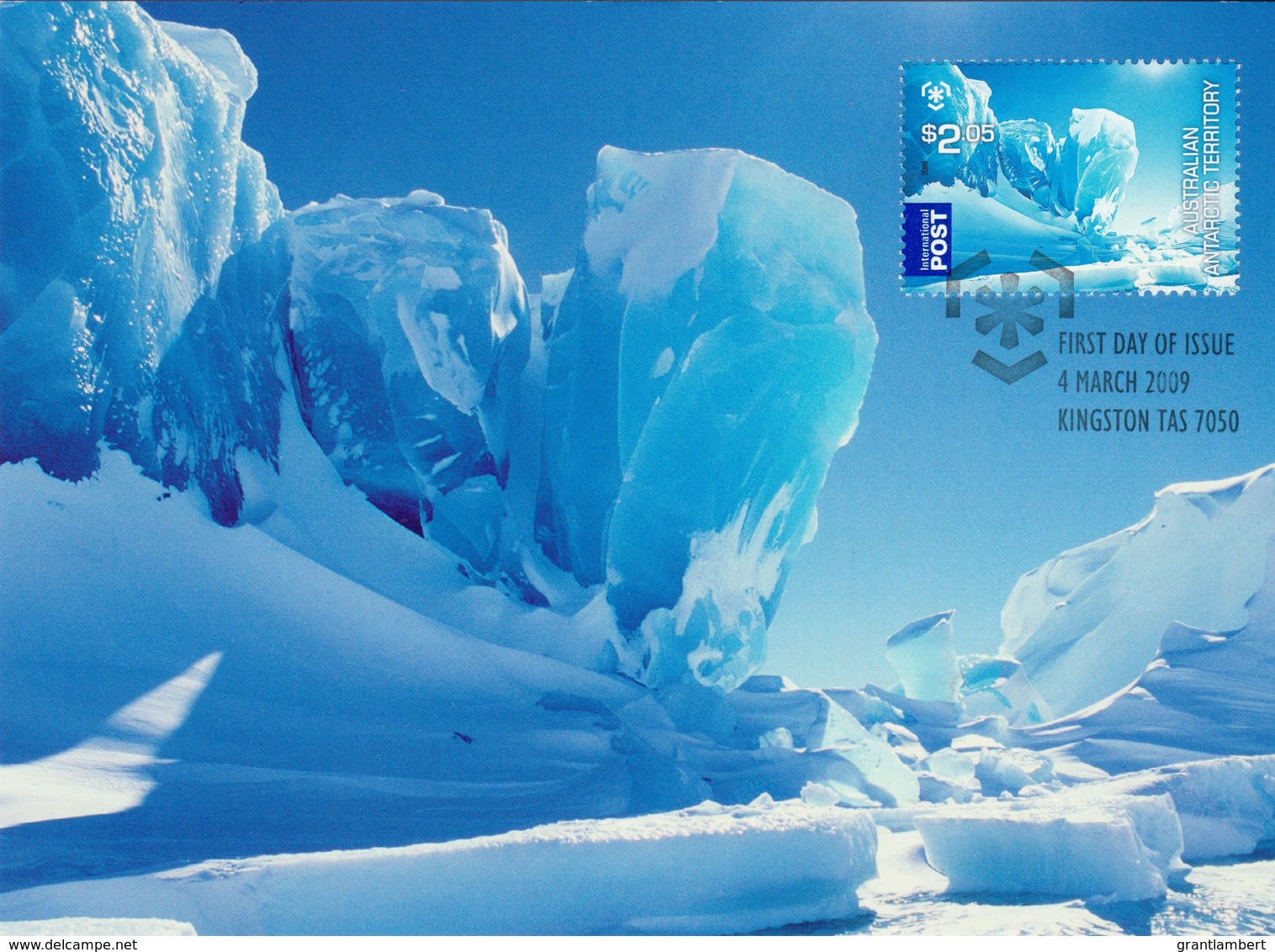 Australian Antarctic 2009 Poles & Glaciers - $2.05 Jade Iceberg Maximum Card - Maximum Cards